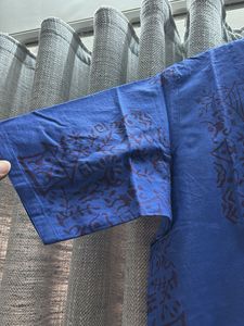 Blue Blockprint Kurta