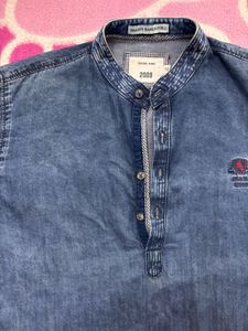 Denim Collar Shirt