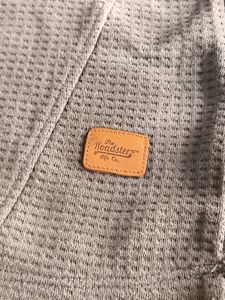 Men's Grey Long Sleeve Henley Shirt