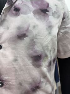 Abstract Floral Print Short Sleeve Shirt