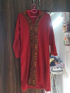 NEW Red Woolen Kurta
