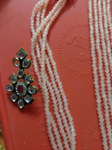 Long Moti Haar With Kundan
