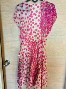 Polka Dot Silk Dress