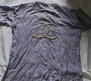 beaded purple top