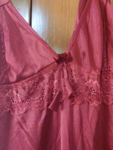 Burgundy Nightgown full length