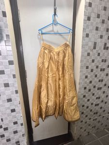 Elegant Gold Ethnic Skirt