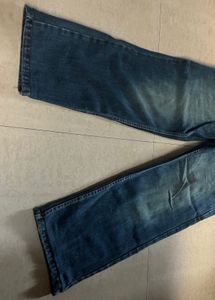 Blue Wide Leg Jeans