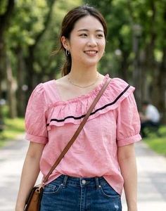 Chic Pink Off-Shoulder Ruffle Top
