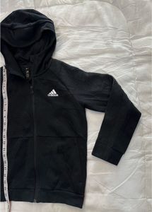 Adidas Black Zip-Up Hoodie Jacket