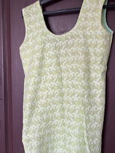 Light Green Embroidered Kurta