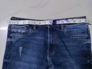 Ripped Dark Wash Denim Jeans