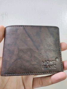 MONT BLANC LEATHER WALLET ( BROWN )