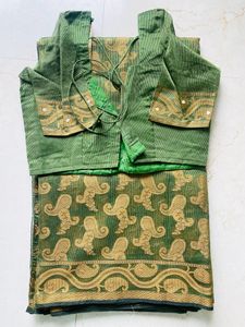 Green Kota doria Saree