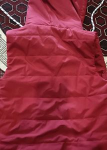 Red Padded Hoodie Vest kids.