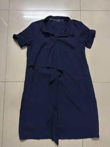 Chic Navy Blue Short Sleeve Dress