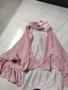 Pink Sequined Lehenga Choli