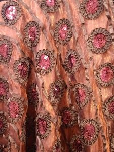 Elegant Brown &amp; Red Ethnic Gown