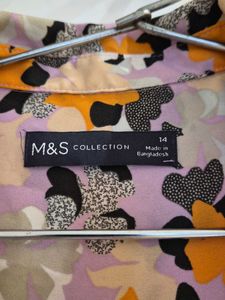 M&amp;S Floral Print Long Sleeve Shirt