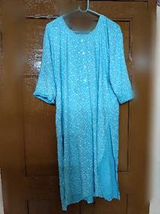 Stylish Blue Printed Kurta