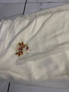 Elegant Embroidered pure Saree