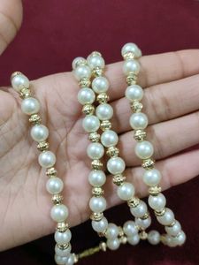set of two Pearl Beaded Necklace