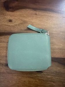 Stylish Green Zip Around Wallet
