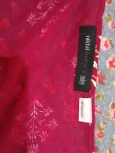 Nikhilthampi×Indya Pink Floral Print Dupatta