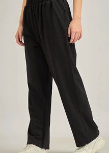 Black Wide Leg Casual Pants