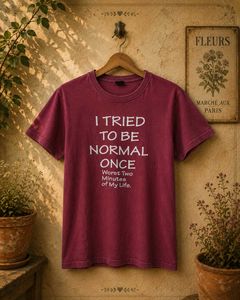 Lucky 17 Maroon Graphic Print Crew Neck T-Shirt