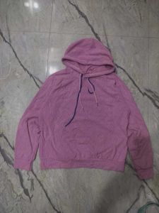 Pink Corduroy Hoodie