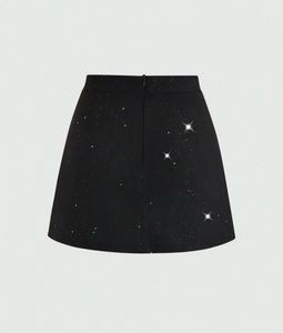 Glitter Asymmetrical Mini Skirt✨🪩