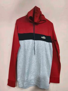 Red and grey tone Hoodie