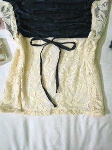 Lace halter corset backless Top🌸