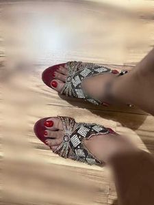 Embellished heel Sandals