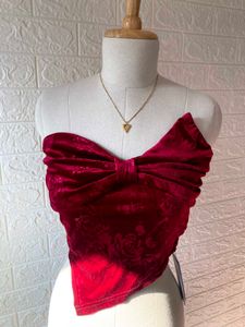savana velvet tube top