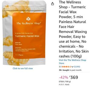 Turmeric Facial Wax Powder