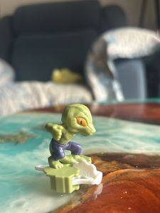 Green Lizard Spiderman toy