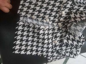 Houndstooth Print Co-ord Set