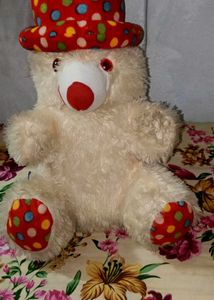 Cute Teddy Bear with Clown Hat