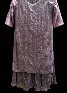 Embellished shararah Set with Palazzo Pants