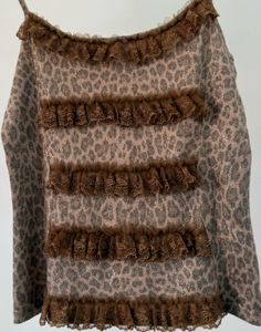Leopard Print Ruffle Cami Top