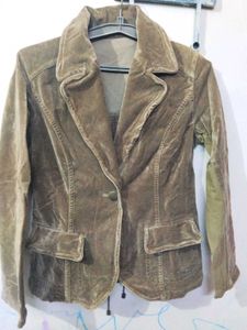 Vintage Brown Velvet Blazer