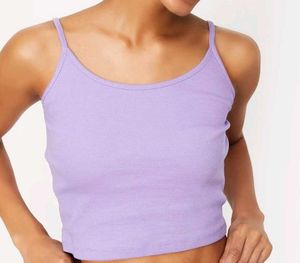 MAX Lavender Ribbed Crop Top