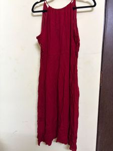 Chic Red Sleeveless Dress