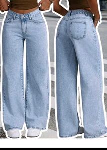 Light Wash Wide Leg Jeans