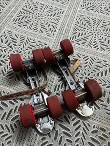 Vintage Red Roller Skates