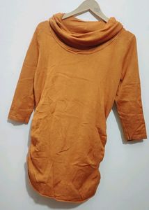 Musturd Color Winter Top