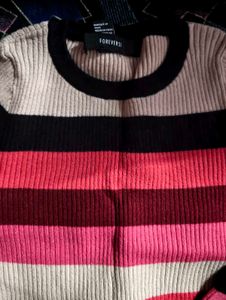 Forever 21 Striped Knit Sweater