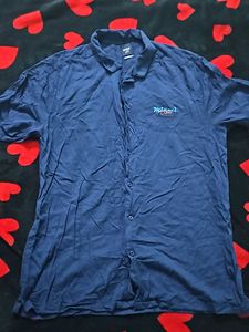 Max Blue Half Sleeve Shirt