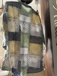Patchwork Print Kurta